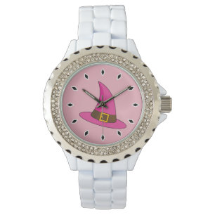 Reloj De Pulsera Gorra de bruja rosa