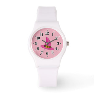 Reloj De Pulsera Gorra de bruja rosa