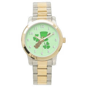 Reloj De Pulsera Gorra irlandés Green