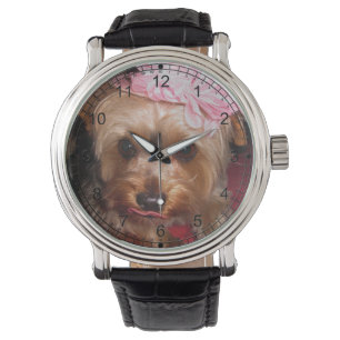 Reloj De Pulsera Gorra Yorkie del fiesta