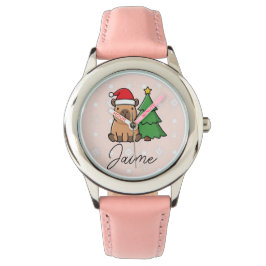 Reloj De Pulsera Gorro de Navidad para Niños Lindos