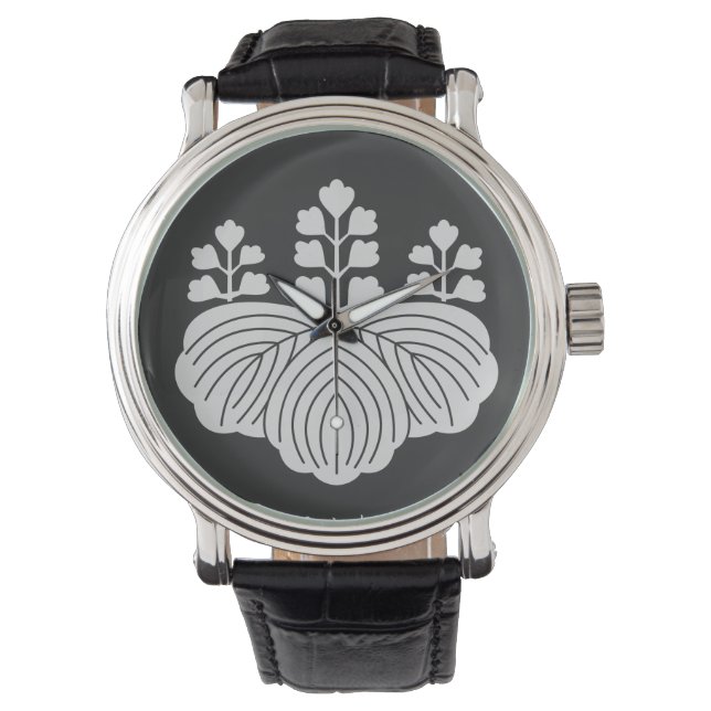 Reloj De Pulsera Goshichi no Kiri | KAMON [ Japanese Family Crest ] (Anverso)