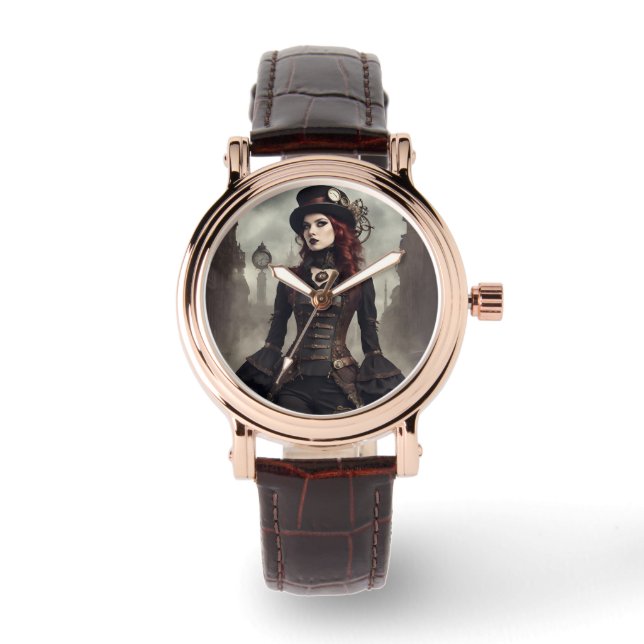 Reloj De Pulsera Gothic Steampunk (Anverso)