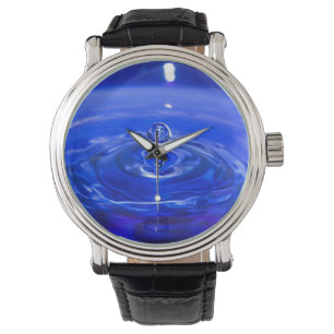 Reloj De Pulsera Gotita de agua azul fresca