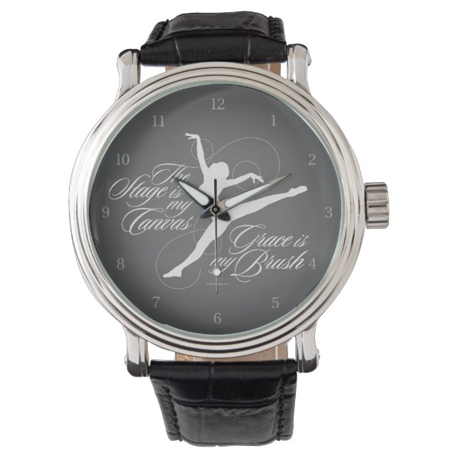 Reloj De Pulsera Grace es mi pincel (baile) (Anverso)