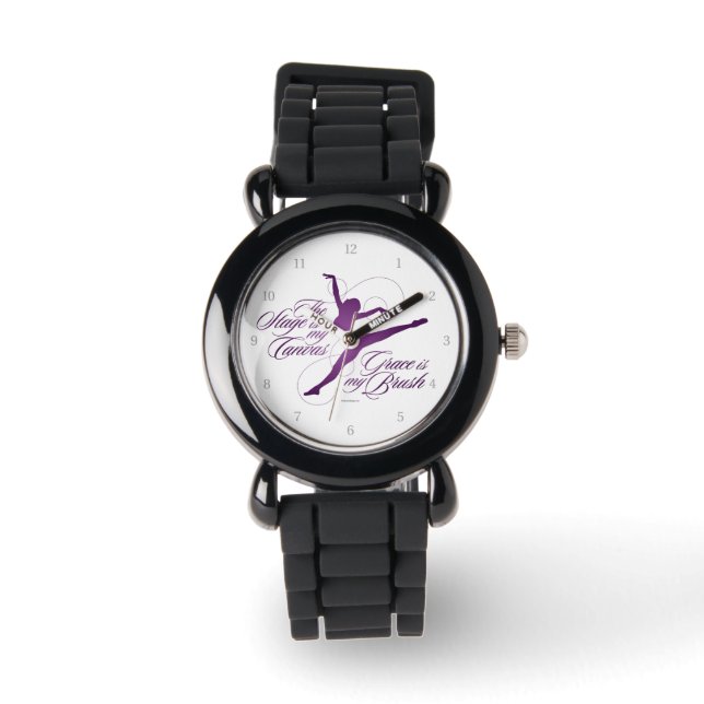 Reloj De Pulsera Grace es mi pincel (baile) (Anverso)