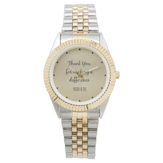 Reloj De Pulsera Gracias Pastor (Anverso)