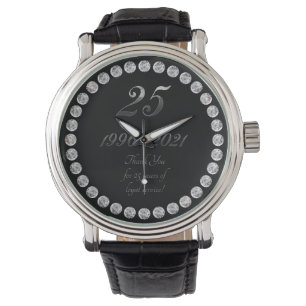 Reloj De Pulsera Gracias por el trabajo de los empleados en el 25º