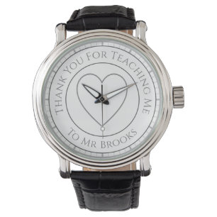 Reloj De Pulsera Gracias por Enseñarme con Nombre - Regalo