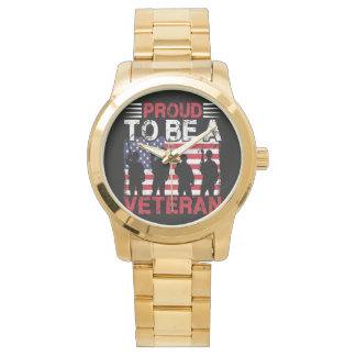 Reloj De Pulsera Gracias por su Servicio, Día de los Veteranos y 4