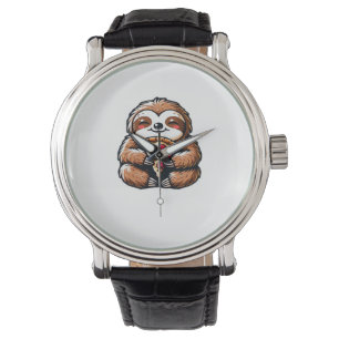 Reloj De Pulsera Graciosa comida en eslovaco pizza, Kawaii Animal L