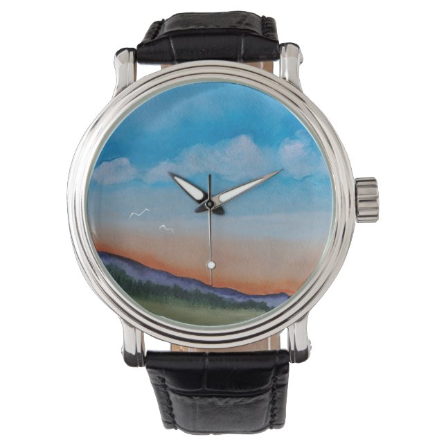 Reloj De Pulsera Graciosas Colinas Sunset (Anverso)