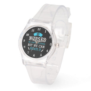Reloj De Pulsera Gracioso arte de palabras de enfermera
