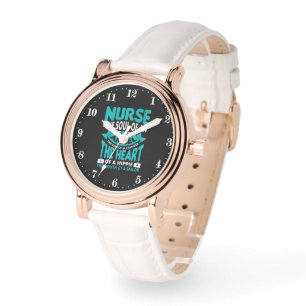 Reloj De Pulsera Gracioso arte de palabras de enfermera