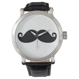 Reloj De Pulsera Gracioso bigote negro vintage
