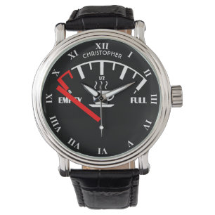 Reloj De Pulsera Gracioso Café De Gálibo De Combustible Tiempo Pa