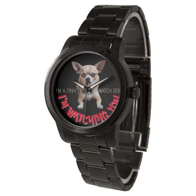 Reloj De Pulsera Gracioso Chihuahua Watch Dog Watch (Angular)
