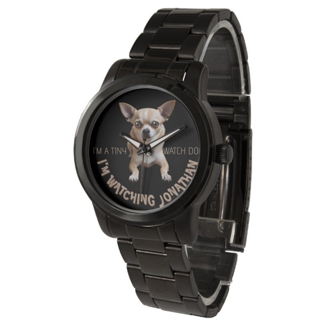 Reloj De Pulsera Gracioso Chihuahua Watch Dog Watch (Angular)