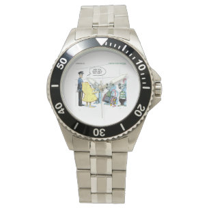 Reloj De Pulsera Gracioso crimen con el ratón RickLondon Stainless 