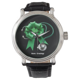 Reloj De Pulsera Gracioso día de San Patricio Shamrock y Enfermera