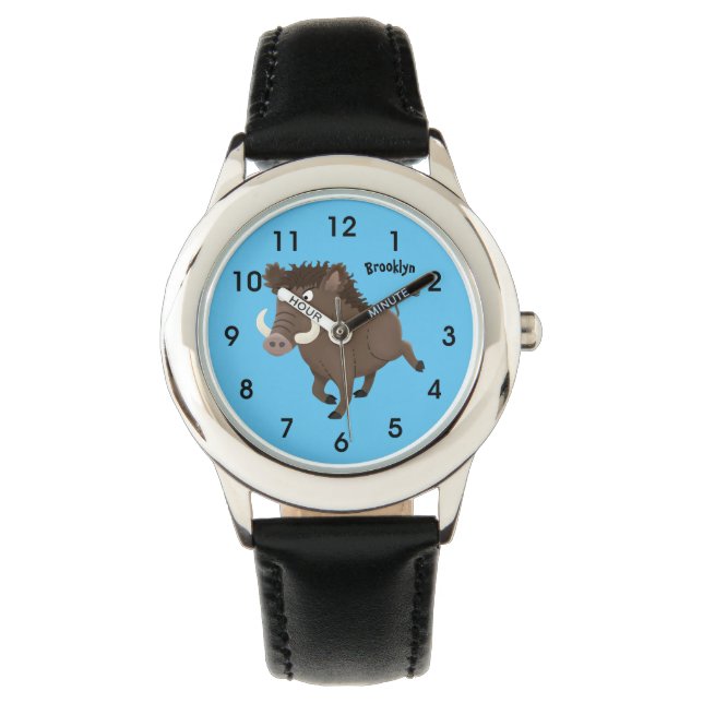 Reloj De Pulsera Gracioso ilustracion de personalizado de afeitar d (Anverso)
