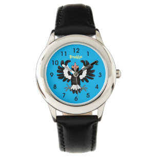 Reloj De Pulsera Gracioso ilustracion de personalizado magpie austr