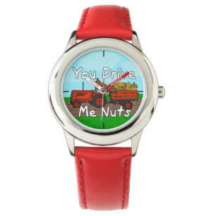 Reloj De Pulsera Gracioso me manejas con las nueces