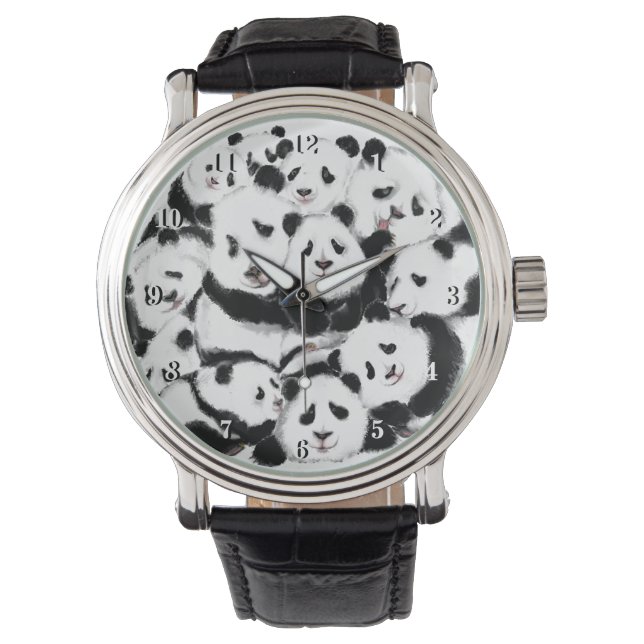 Reloj De Pulsera Gracioso Pandas Watch (Anverso)