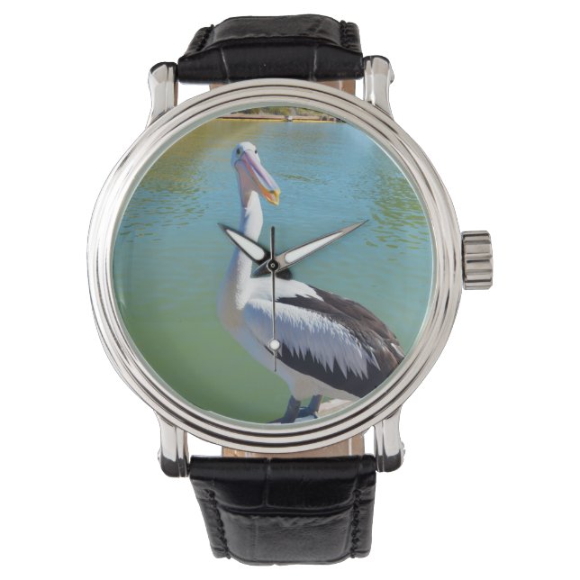 Reloj De Pulsera Gracioso Pelican GivBack Chat,_ (Anverso)