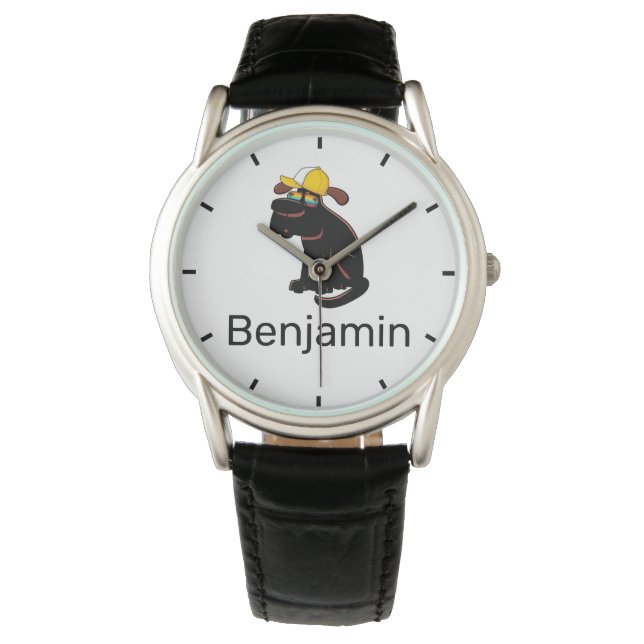 Reloj De Pulsera Gracioso perro gruñón (Anverso)