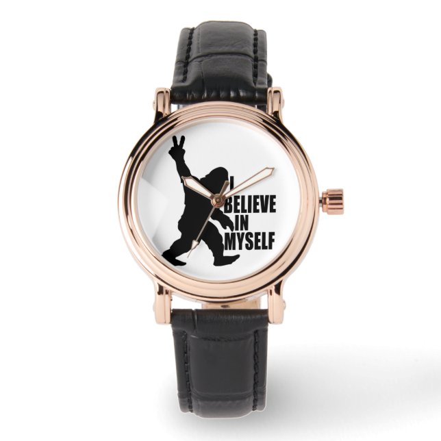 Reloj De Pulsera Gracioso pez gordo -creo en mí mismo (Anverso)