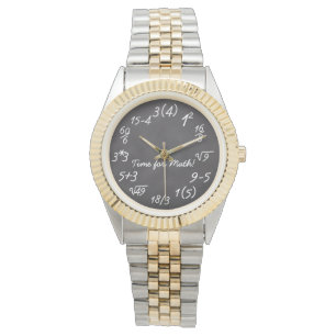Reloj De Pulsera Gracioso profesor/geek de matemáticas en el tabler