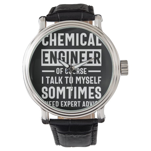 Reloj De Pulsera Gracioso regalo de ingeniero químico (Anverso)