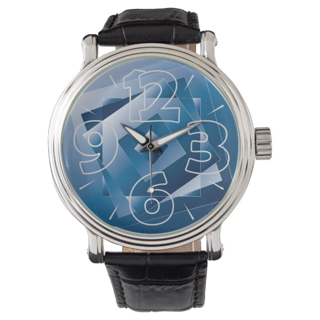 Reloj De Pulsera gradiente azul 1 (Anverso)