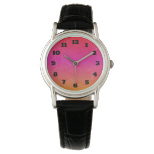 Reloj De Pulsera Gradiente de arcoiris arte abstracto