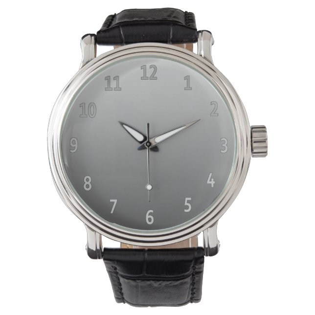 Reloj De Pulsera Gradiente Gris simple (Anverso)