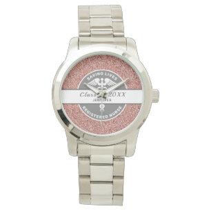 Reloj De Pulsera Graduación de enfermería RN Personalizado Purpur