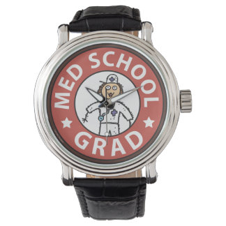Reloj De Pulsera Graduación de la Escuela de Medicina Femenina