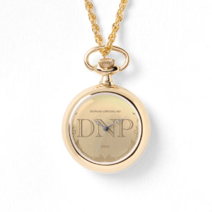 Reloj De Pulsera Graduación DNP de Gold Grad Name