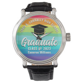 Reloj De Pulsera Graduación LGBTQ 2023 de Personalizado de Graduado