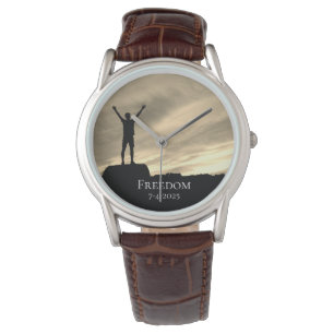 Reloj De Pulsera *~* Graduación masculina de retiro libertad