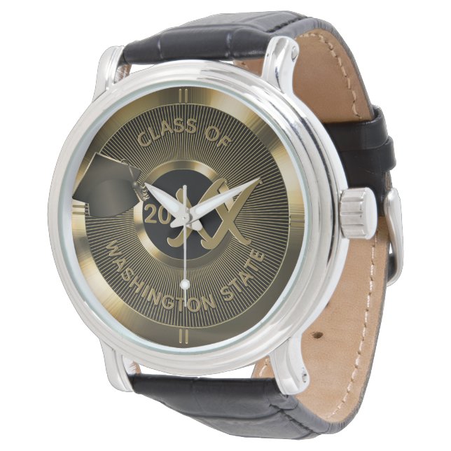 Reloj De Pulsera Graduación Metálica De Oro De (Angular)