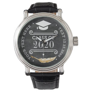 Reloj De Pulsera Graduación Retro Chalkboard Lujo personalizado