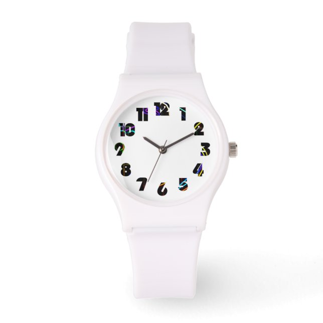 Reloj De Pulsera Graffiti 10 Número Remolque (Anverso)