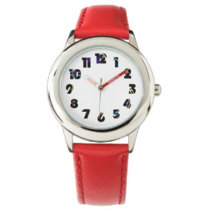 Reloj De Pulsera Graffiti 10 Número Superposición de wacnm