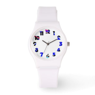 Reloj De Pulsera Graffiti 13 Número Vaca superpuesta
