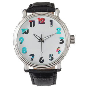 Reloj De Pulsera Graffiti 14 Número Overlay Mens Watch cn