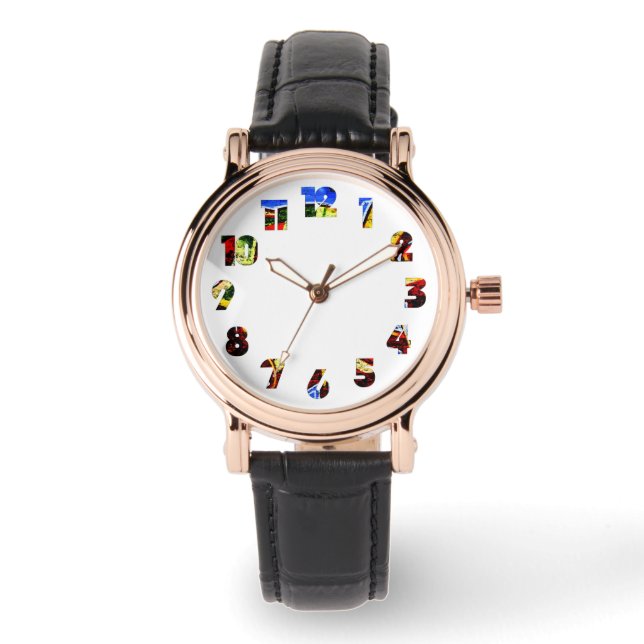 Reloj De Pulsera Graffiti 17 Número Remolque (Anverso)