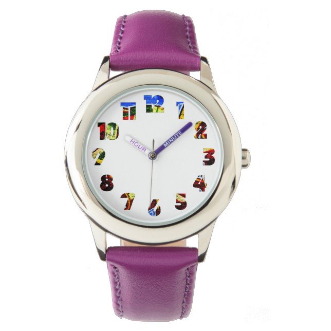 Reloj De Pulsera Graffiti 17 Número Superposición de wacnm (Anverso)