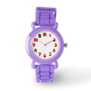 Reloj De Pulsera Graffiti 19 Número de niños superpuestos cn